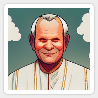 Pope John Paul II | Comics Style Sticker